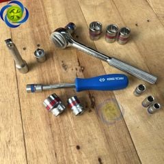 Bộ tuýp 39 chi tiết Kingtony 5032CR loại 1/4 và 3/8 inch, hệ mét và hệ inch