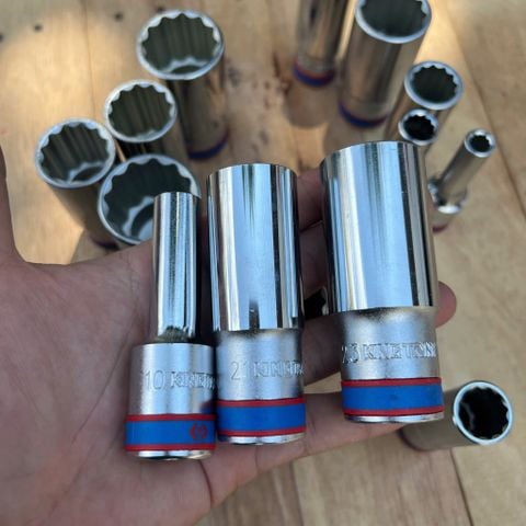 (ĐỦ SIZE) Tuýp 1/2 KINGTONY 4230 loại 12 cạnh màu trắng dài 77mm