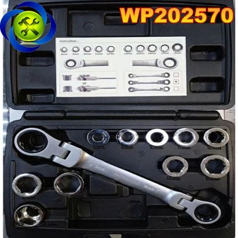 Bộ cờ lê tự động 2 đầu, (1 bộ = 11 cái) Workpro - WP202570