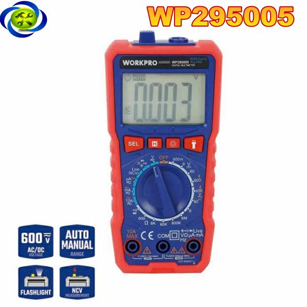 Đồng hồ đo điện vạn năng, Ampe kìm kỹ thuật số Workpro - WP295005