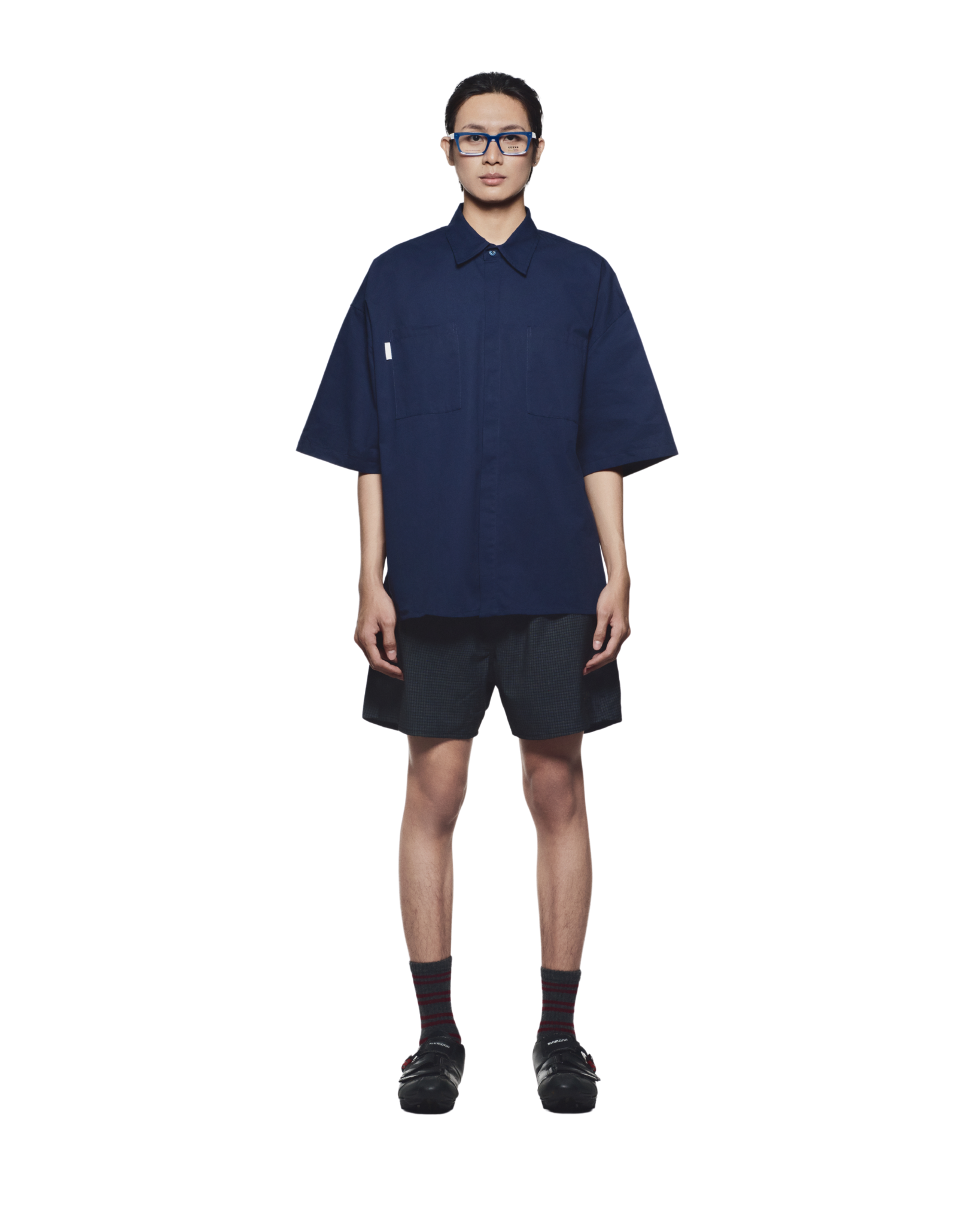 OFF DUTY BOXY SHIRT - Navy