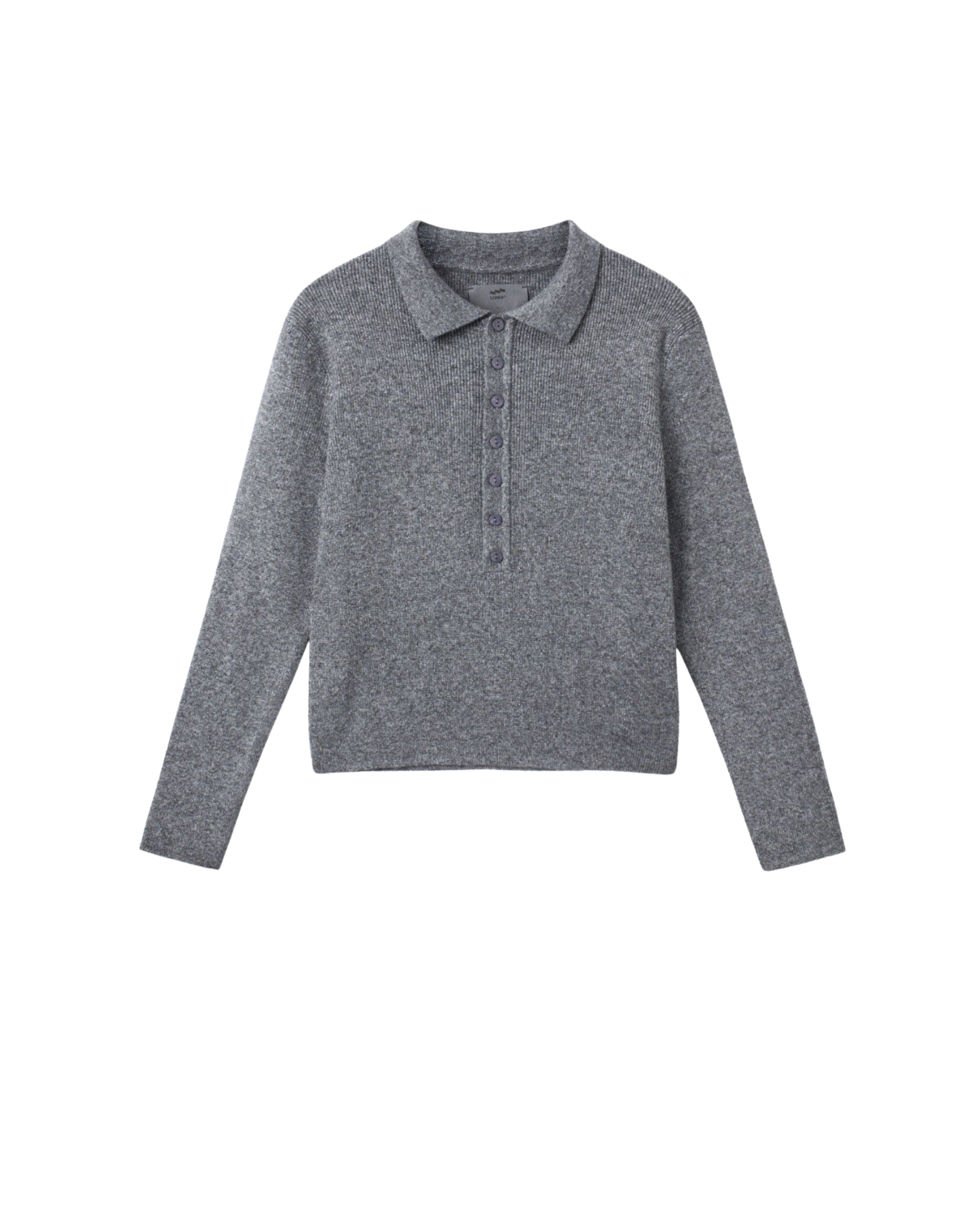 MAISON HENLEY POLO SHIRT - Pebble Grey