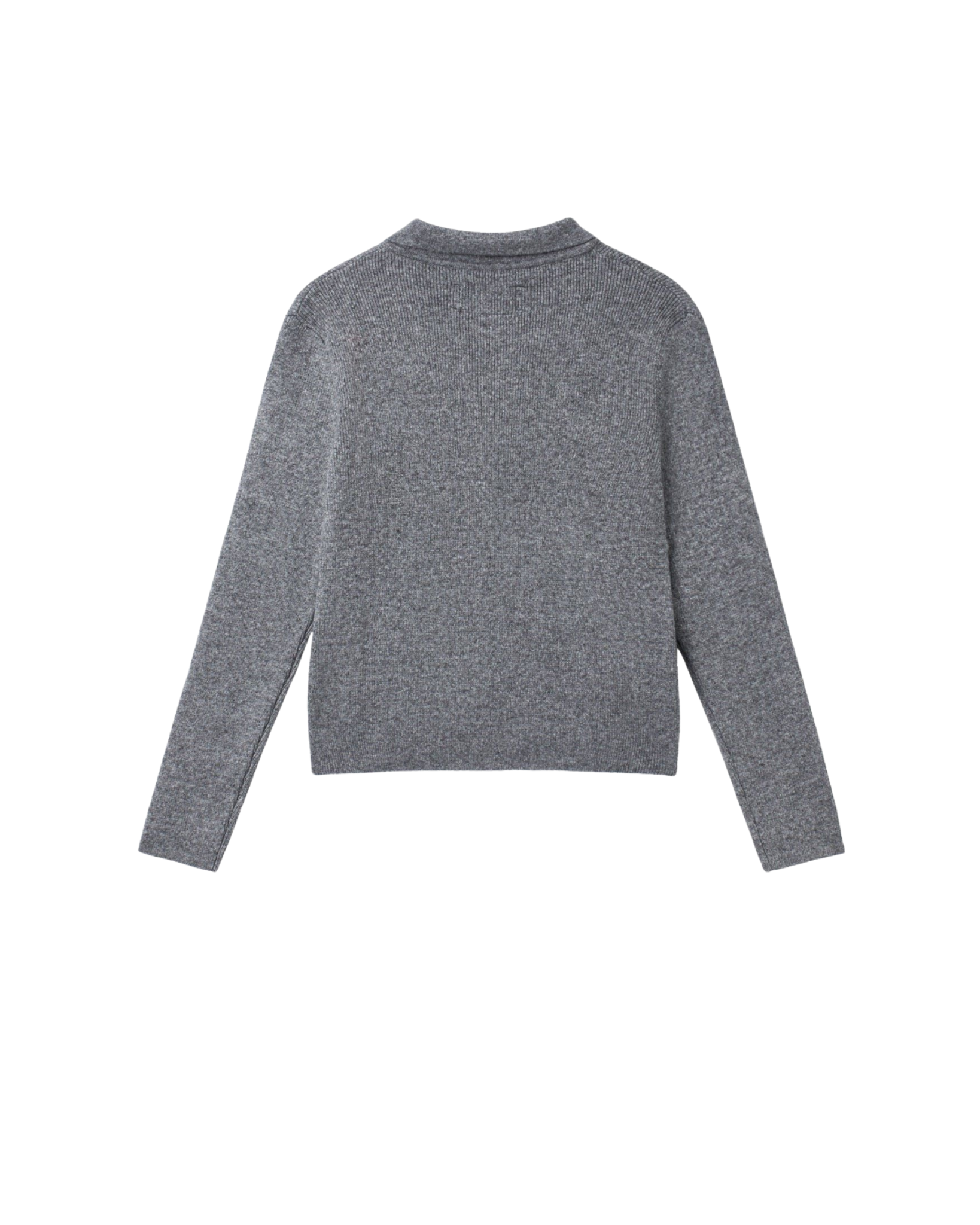 MAISON HENLEY POLO SHIRT - Pebble Grey