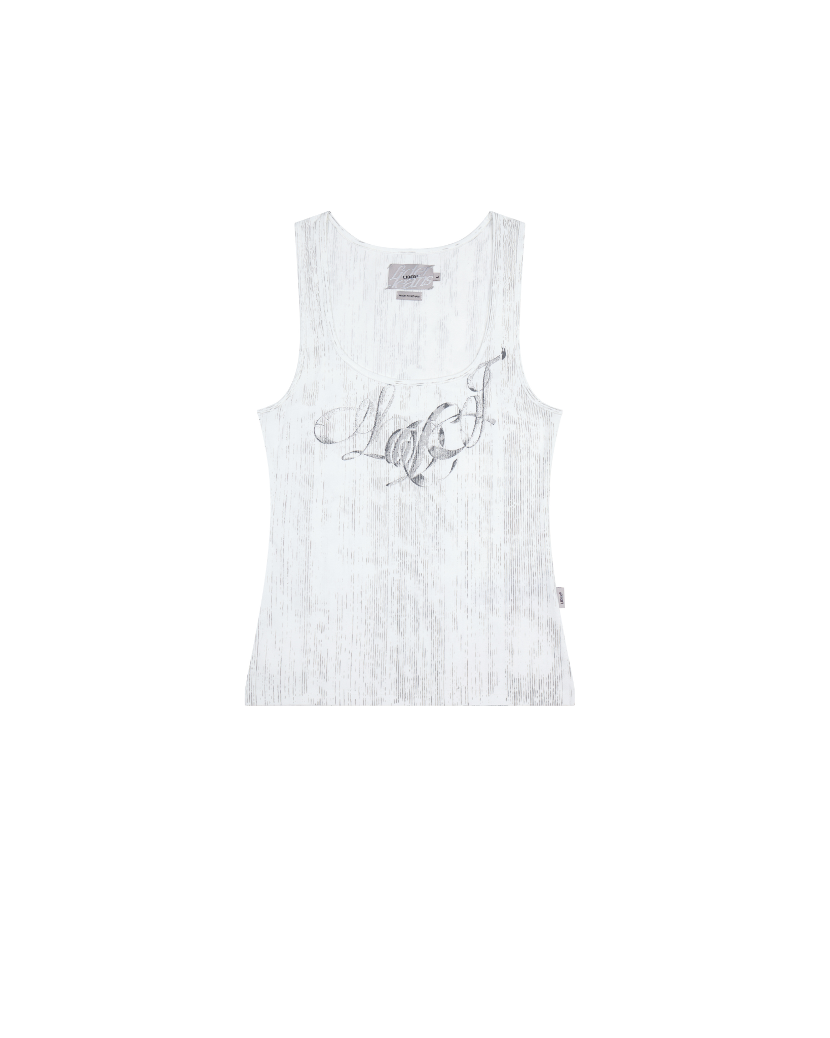 LDJ PATTERN TANK TOP - Aging White