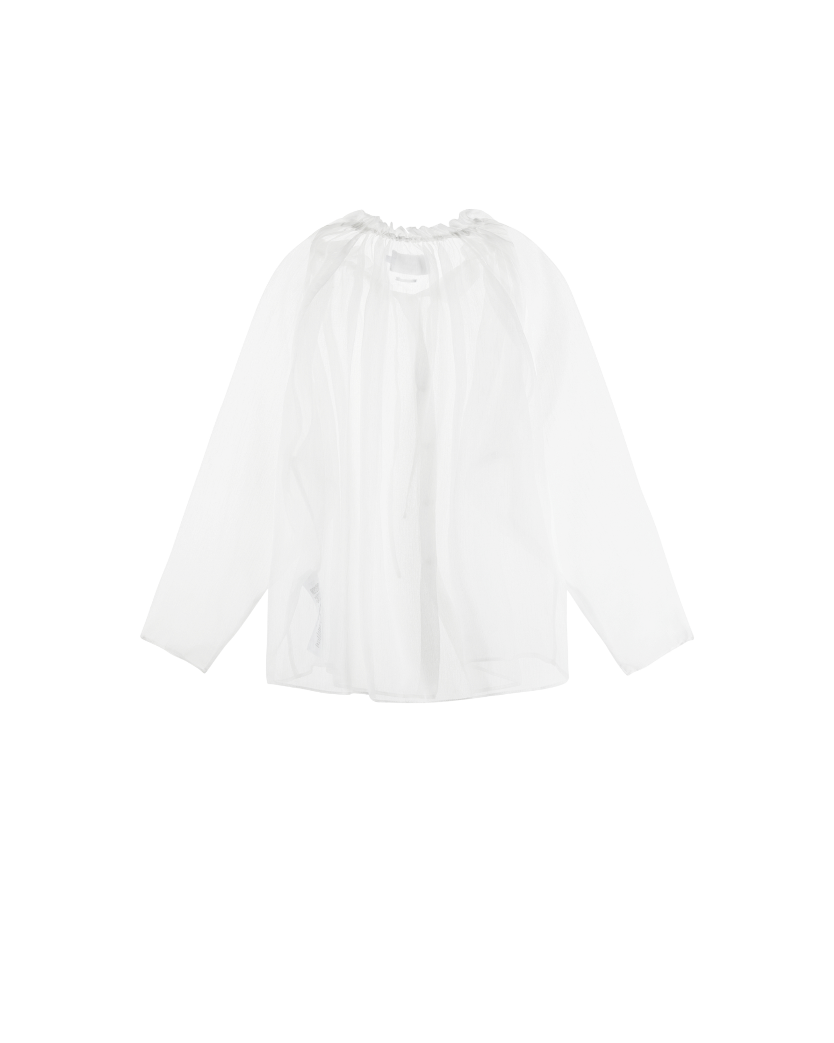 AIRY SEE-THRU SHIRT - White