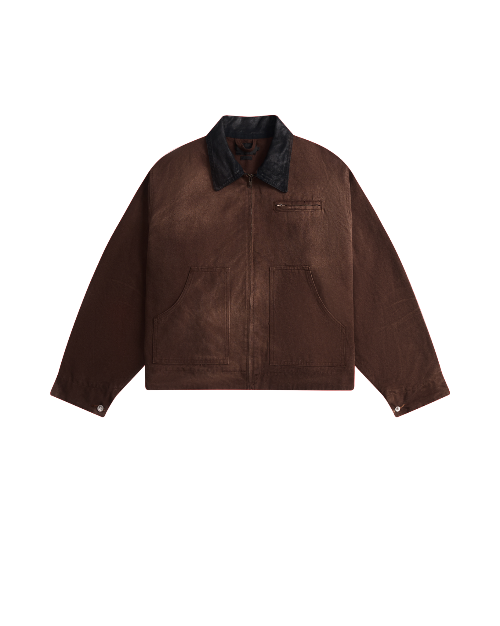 ASIAN TASTE DENIM JACKET - Coffee