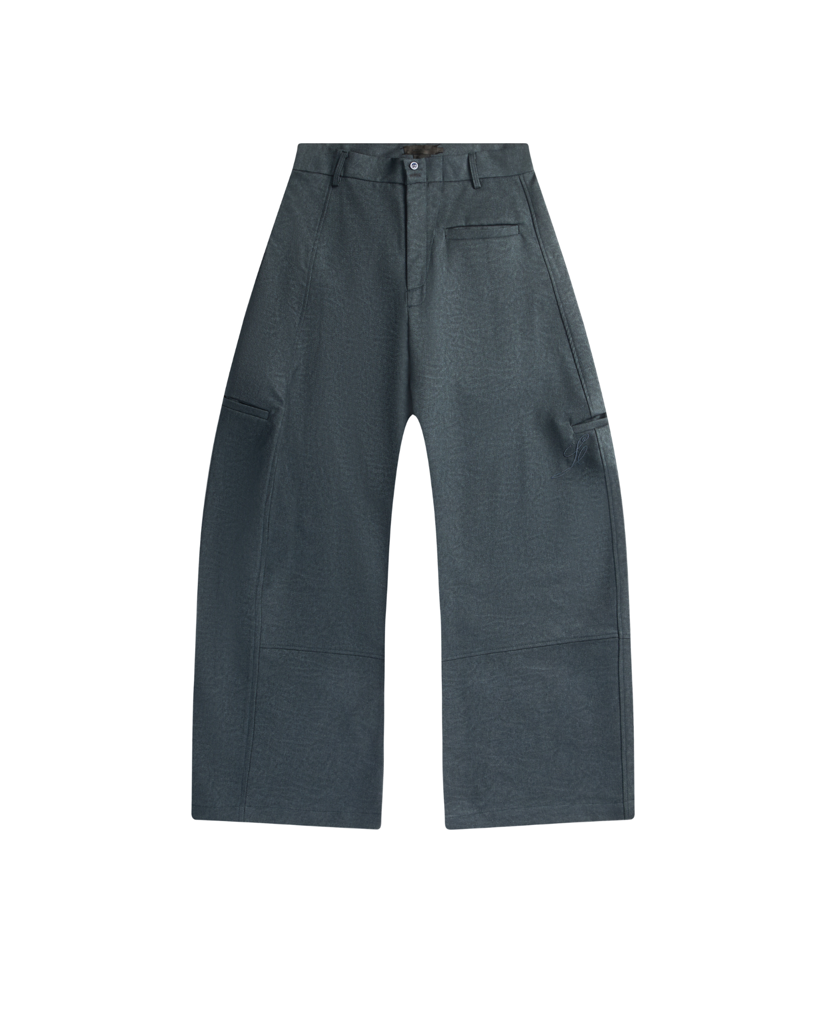QUIET BARREL KHAKI TROUSERS - Cool Navy