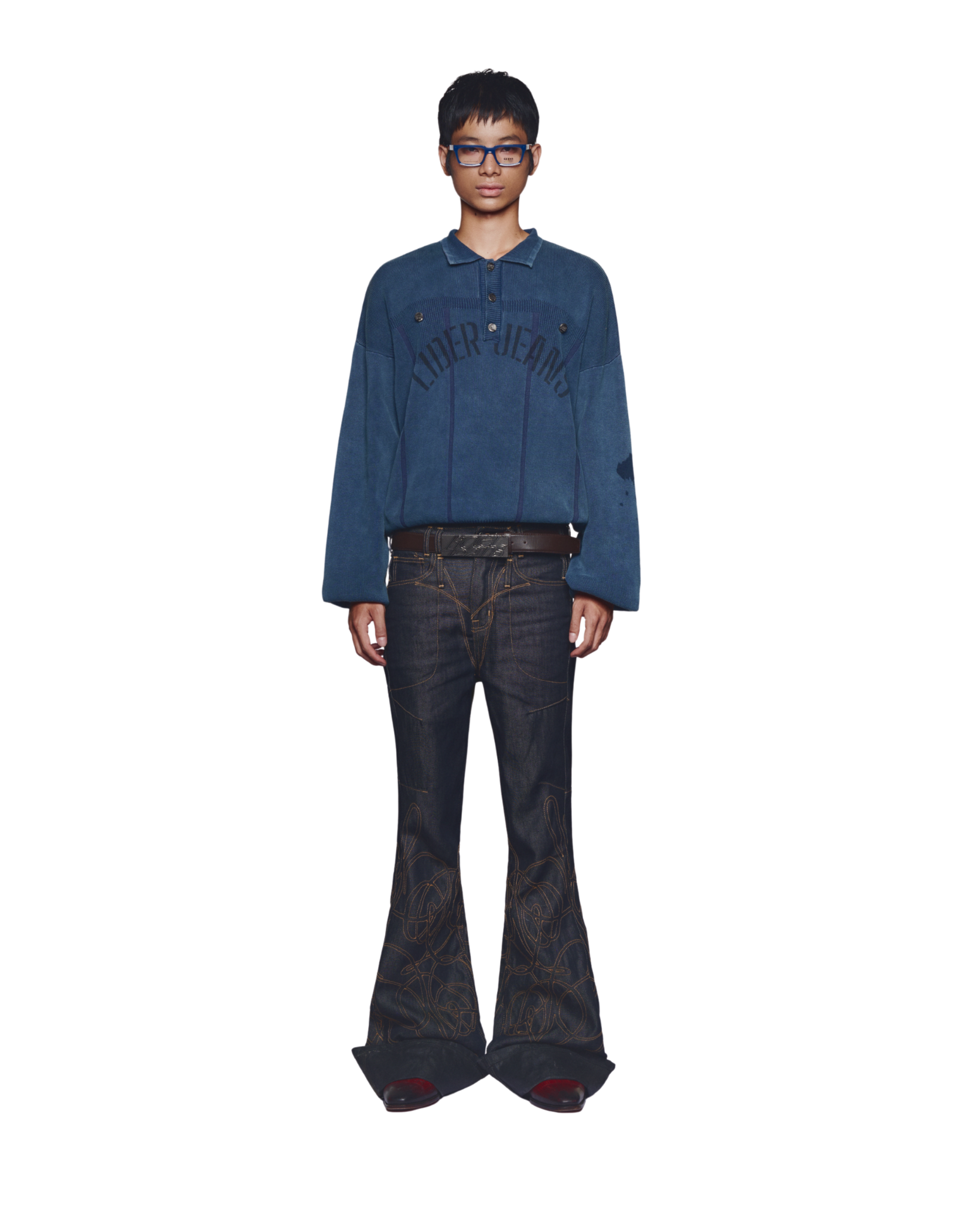 LDJ AGED KNIT - Faded Navy