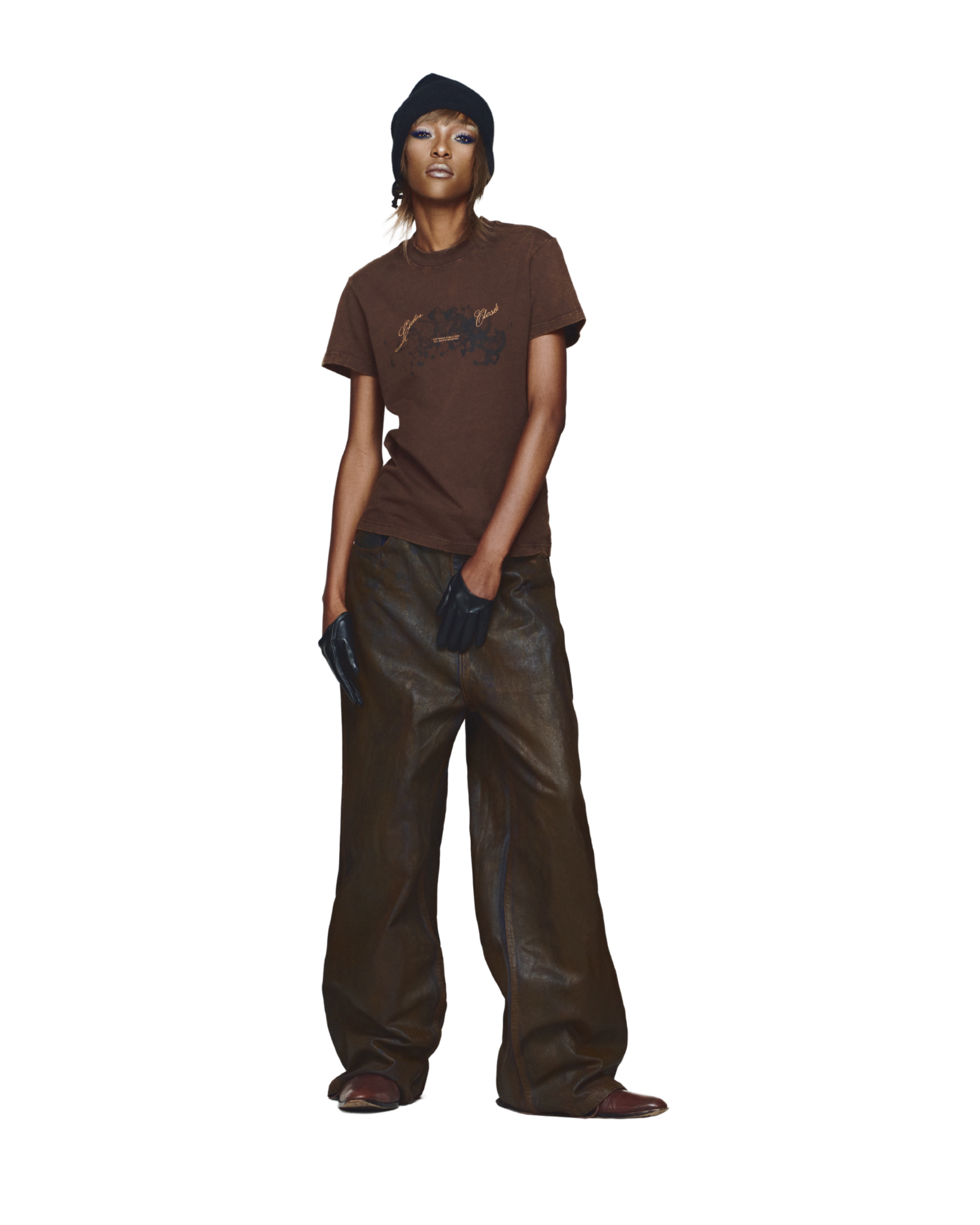 EIGHT HORSES FORWARD TEE - Earthy Brown