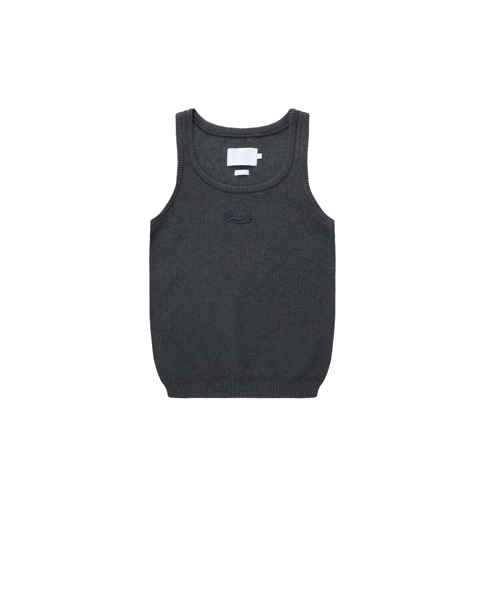 STEEL KNIT TANK TOP - Moon Grey