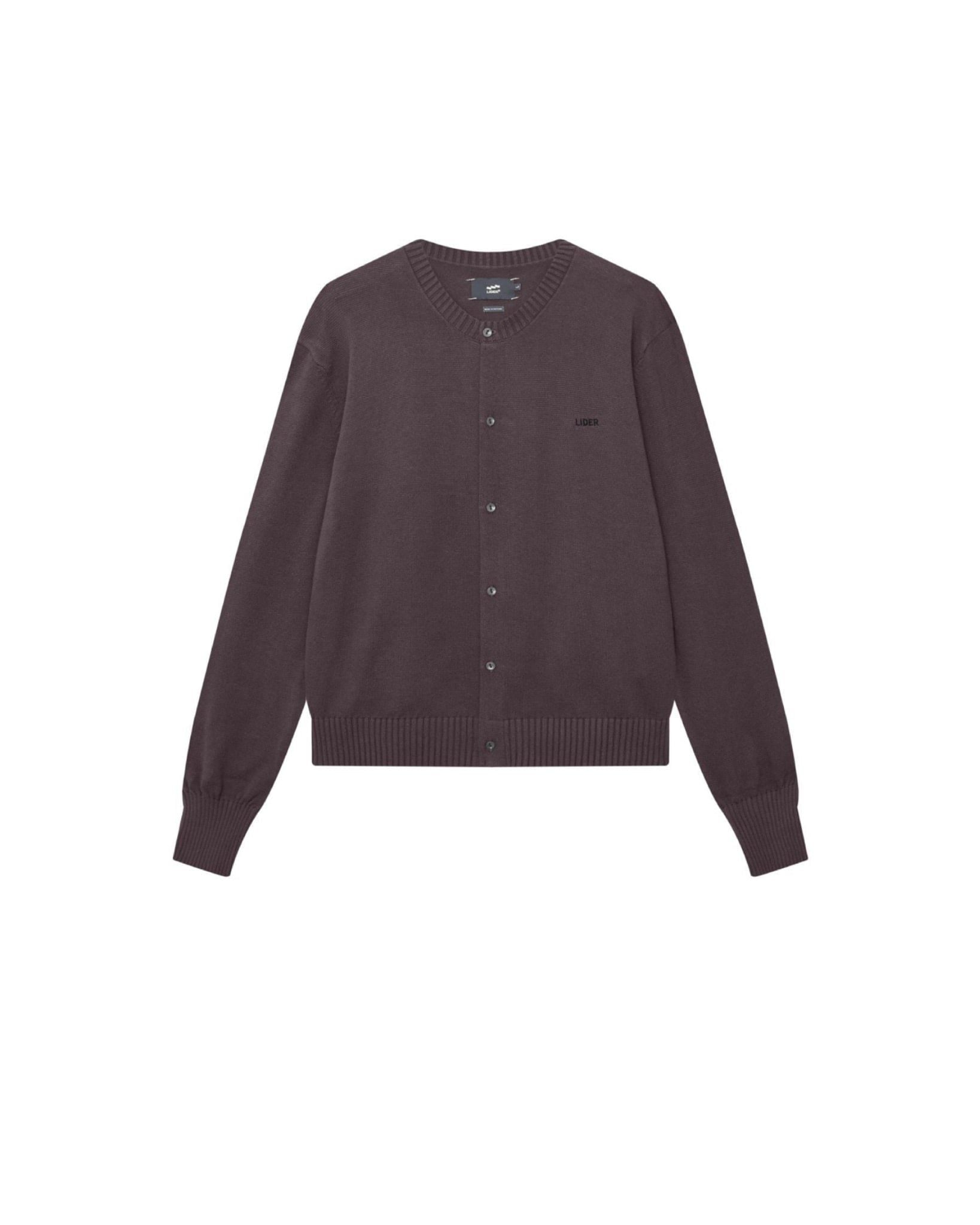 AUTUMNAL KNIT CARDIGAN - Chocolate