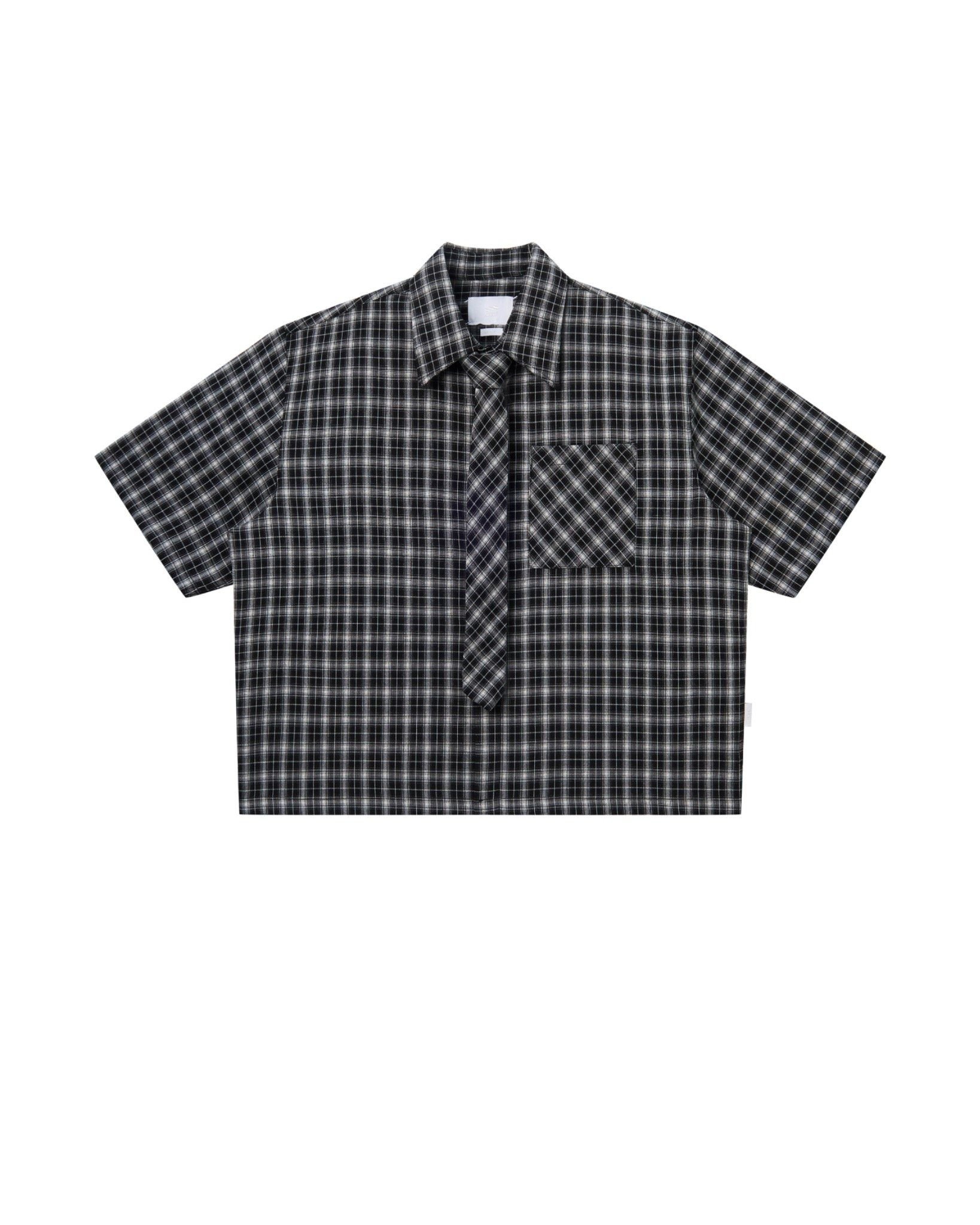 CAROLINE BOXY SHIRT 2.0 - Checked Black