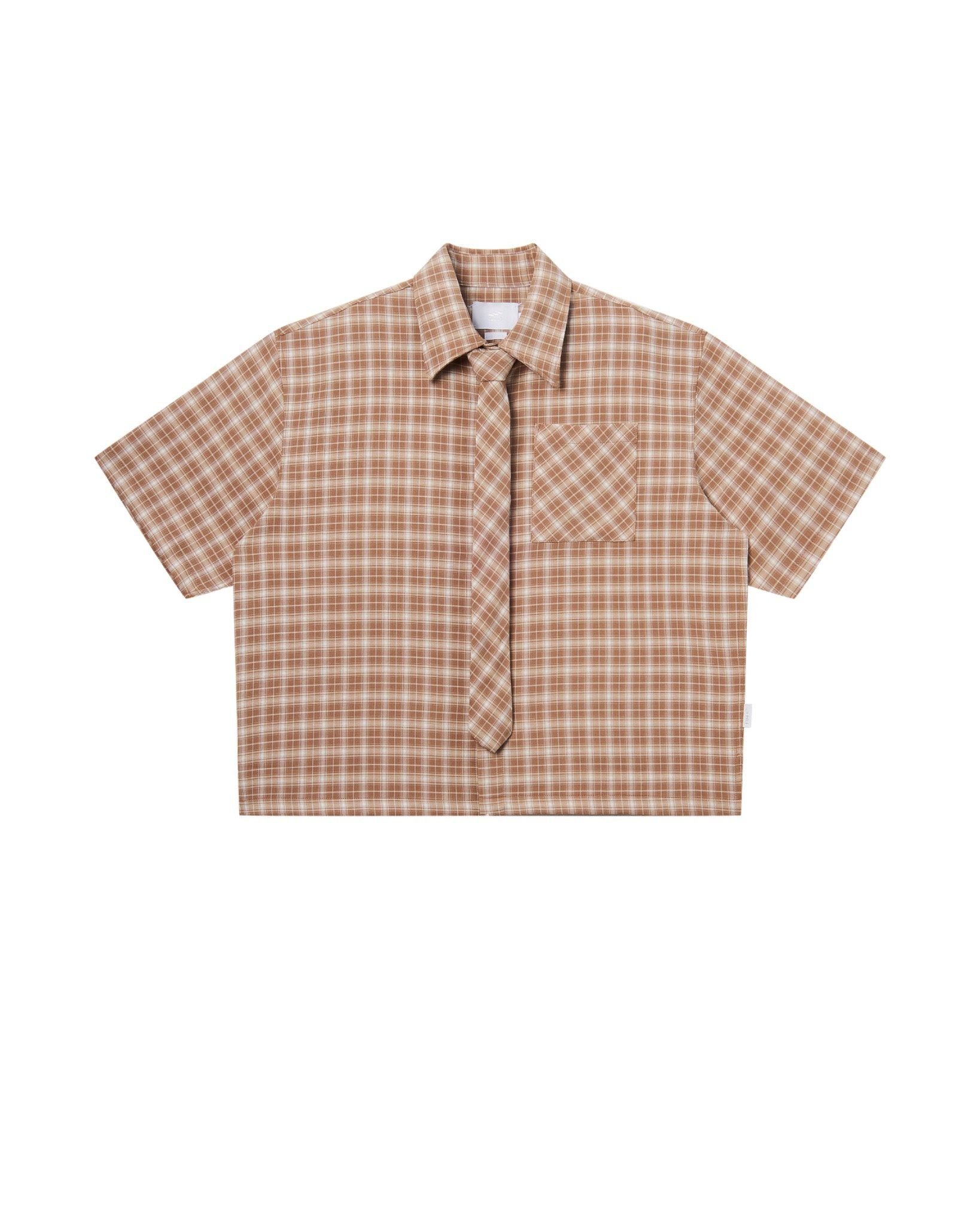 CAROLINE BOXY SHIRT 2.0 - Checked Ginger