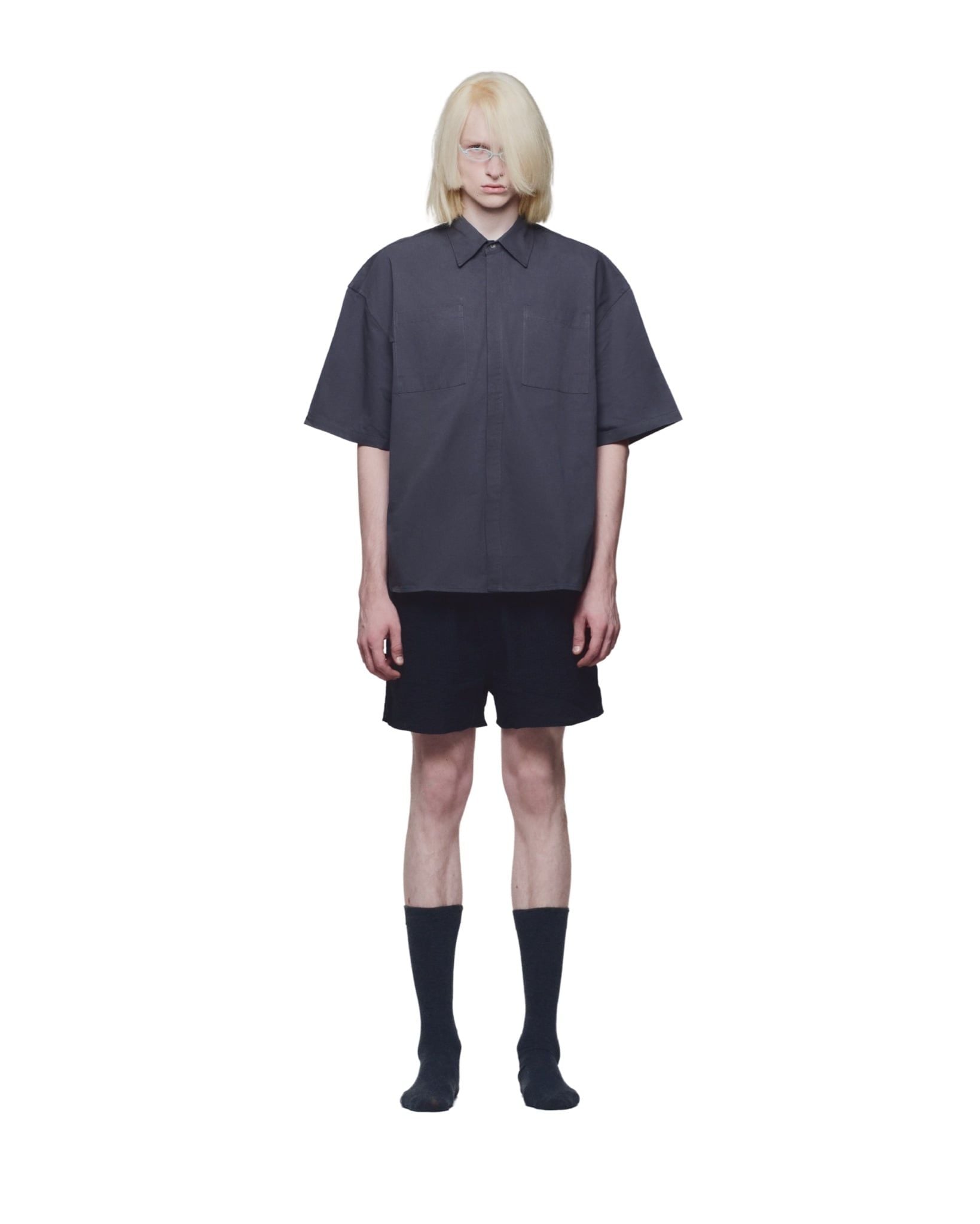 OFF DUTY BOXY SHIRT - Steel