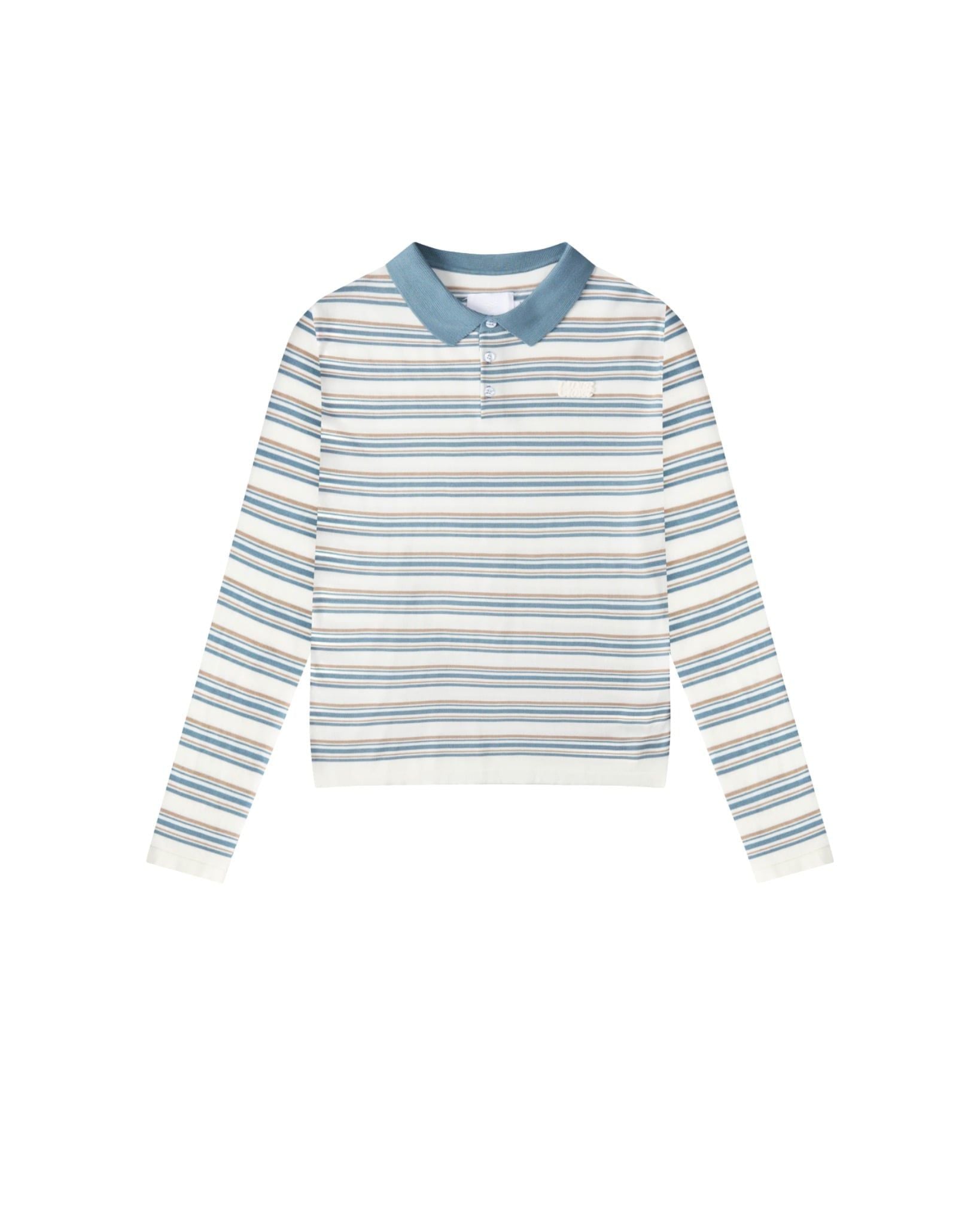 DEEPSENSE KNIT POLO SHIRT - Striped Sky
