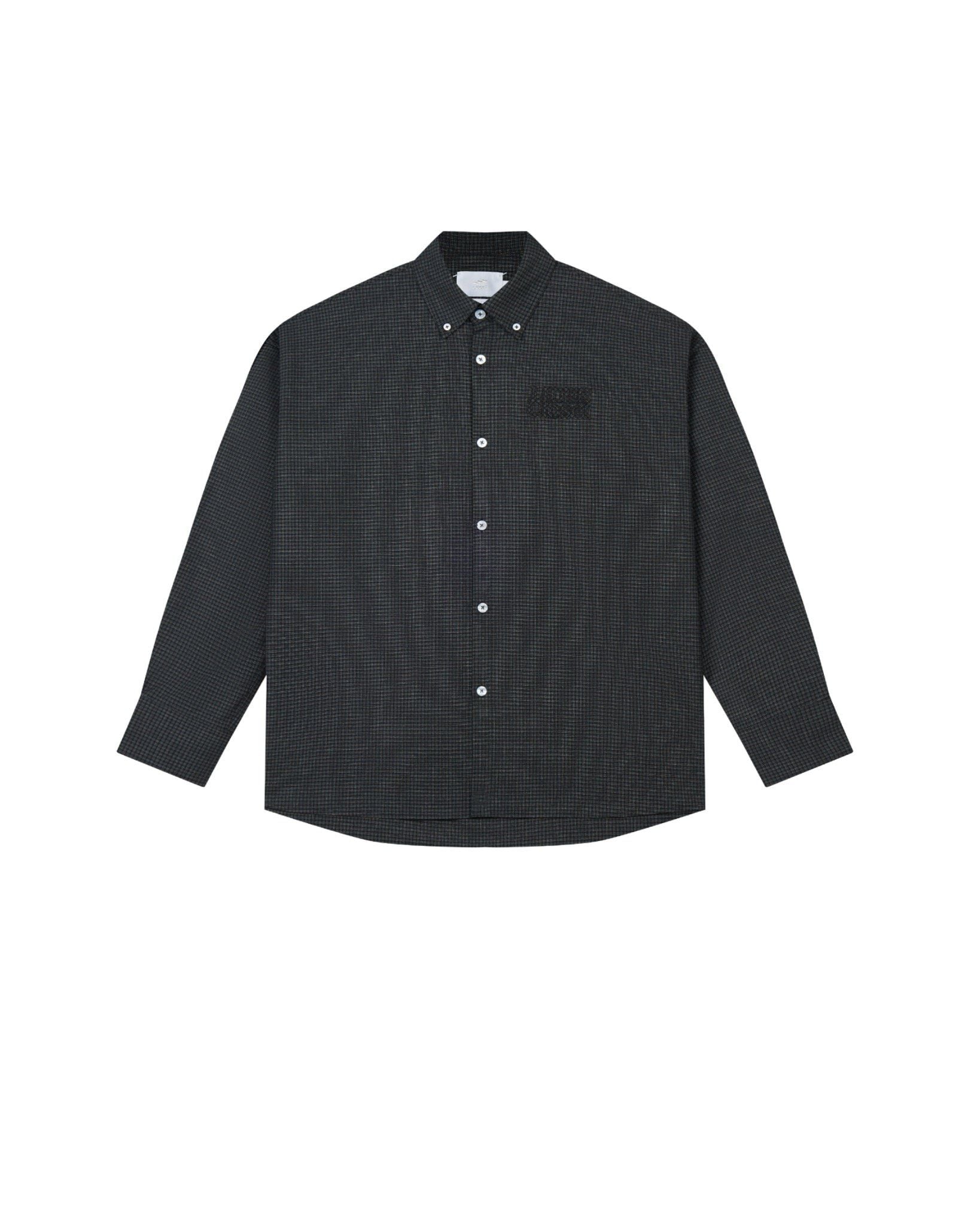 LAIDBACK CHECK SHIRT - Mono Black