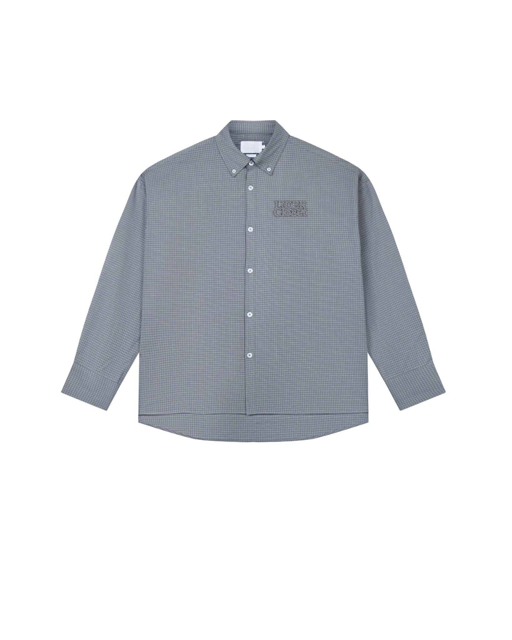 LAIDBACK CHECK SHIRT - Misty Blue