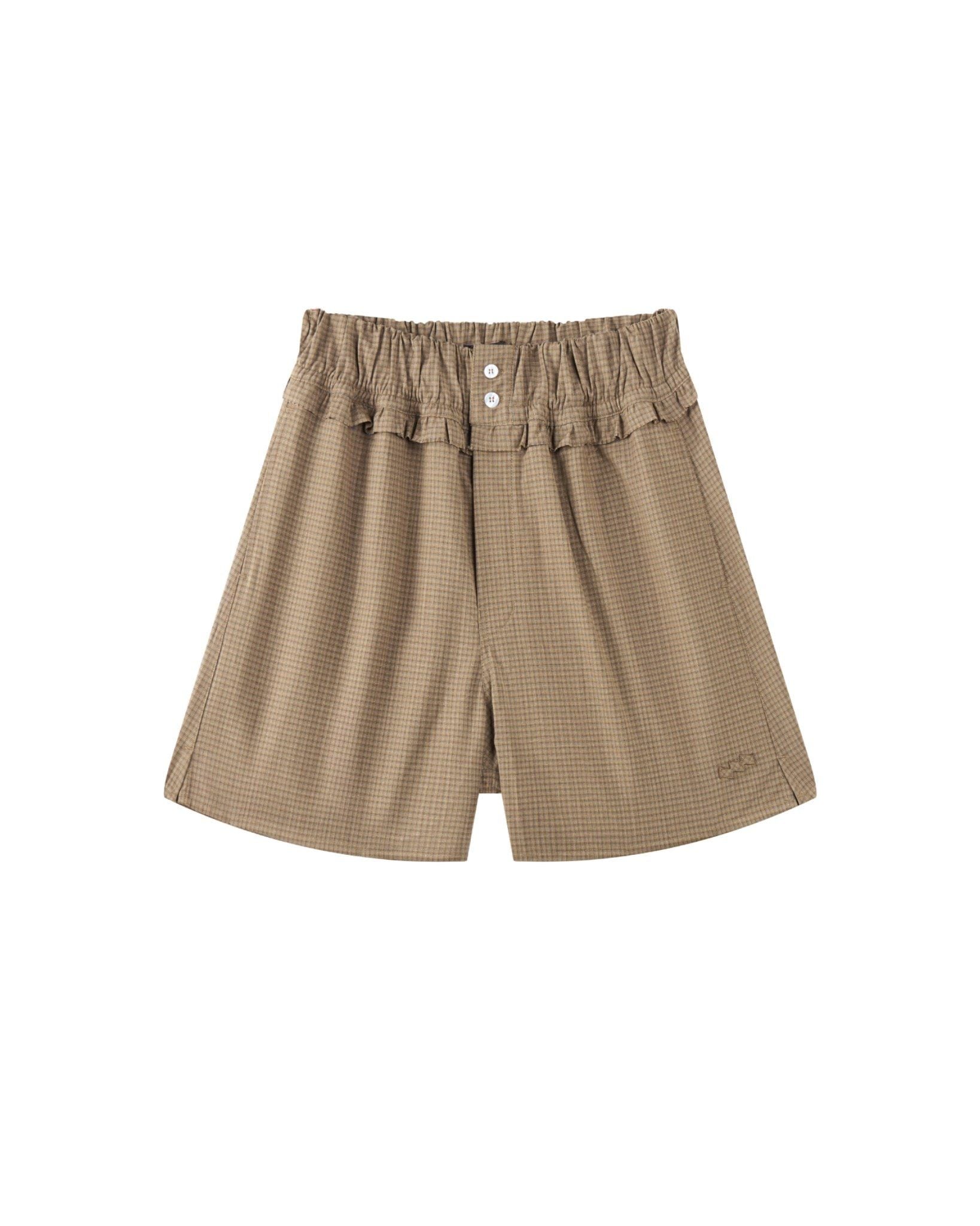 LAIDBACK CHECK SHORTS - Still Sand