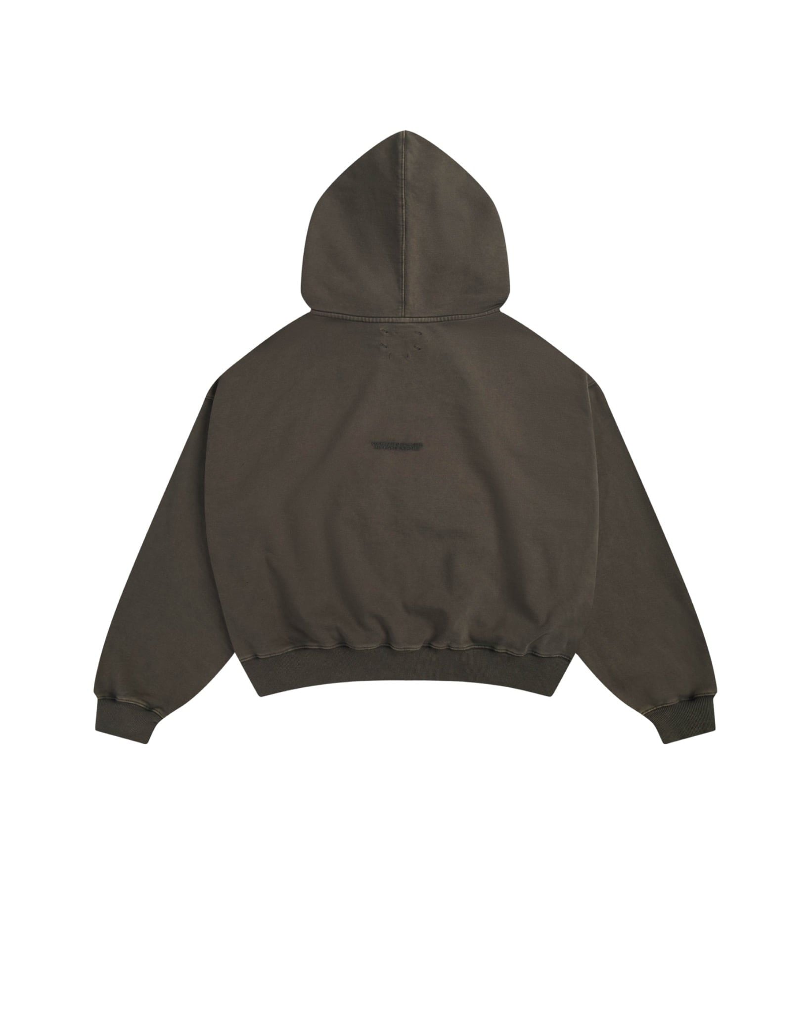 WASHED CORE HOODIE - Moss
