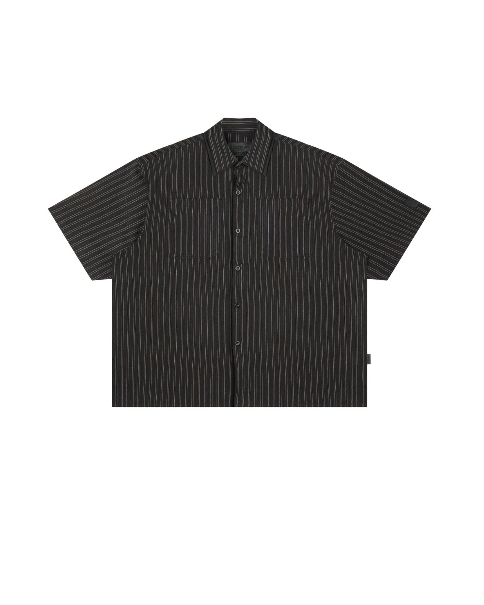 OFF-LINE BOXY SHIRT - Striped Black