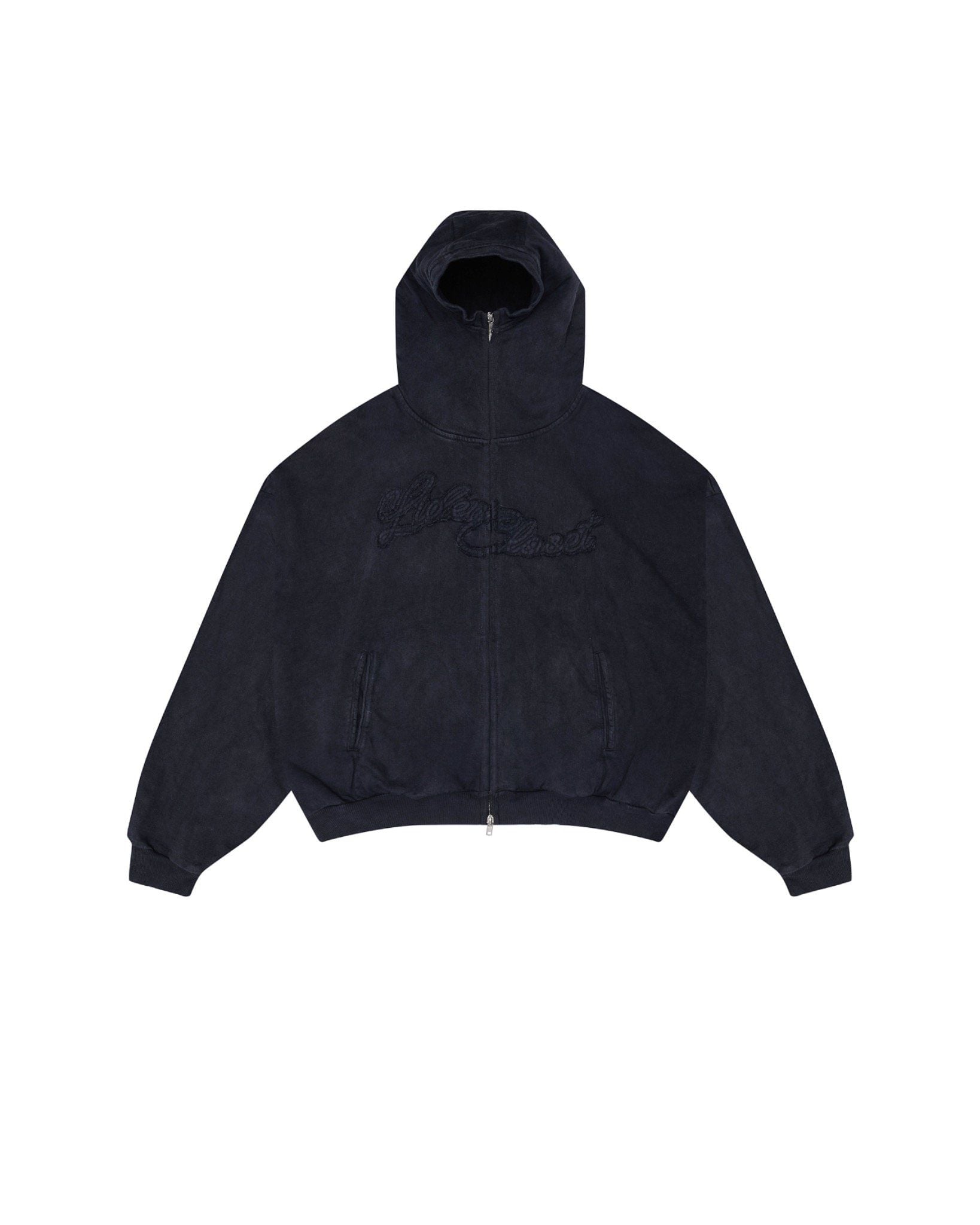 OUTSIDER ZIPPER JACKET - Washed Black