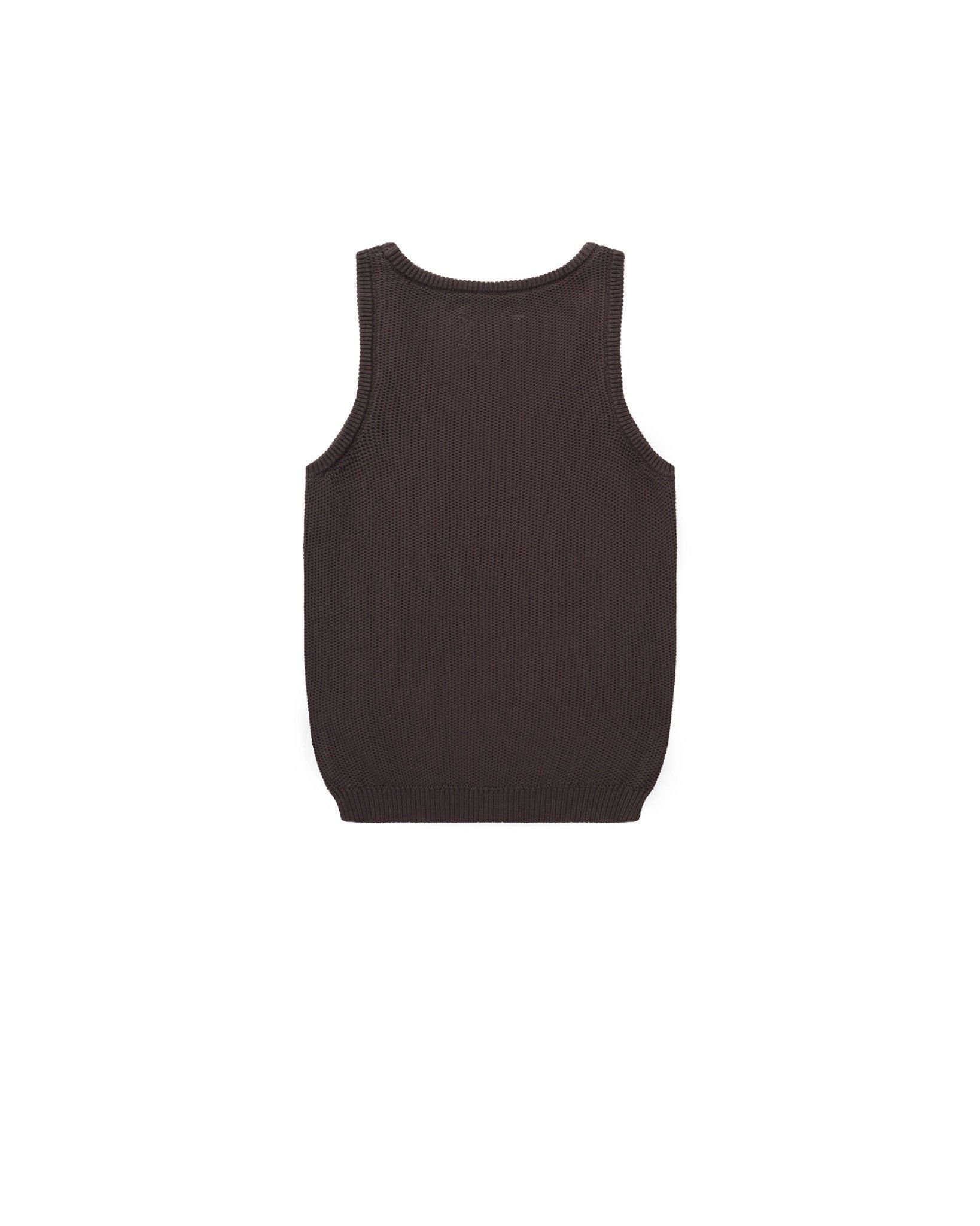 STEEL KNIT TANK TOP - Brown Sugar