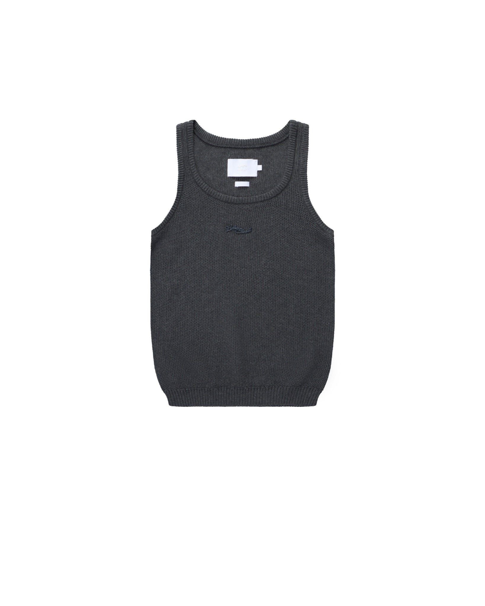 STEEL KNIT TANK TOP - Moon Grey