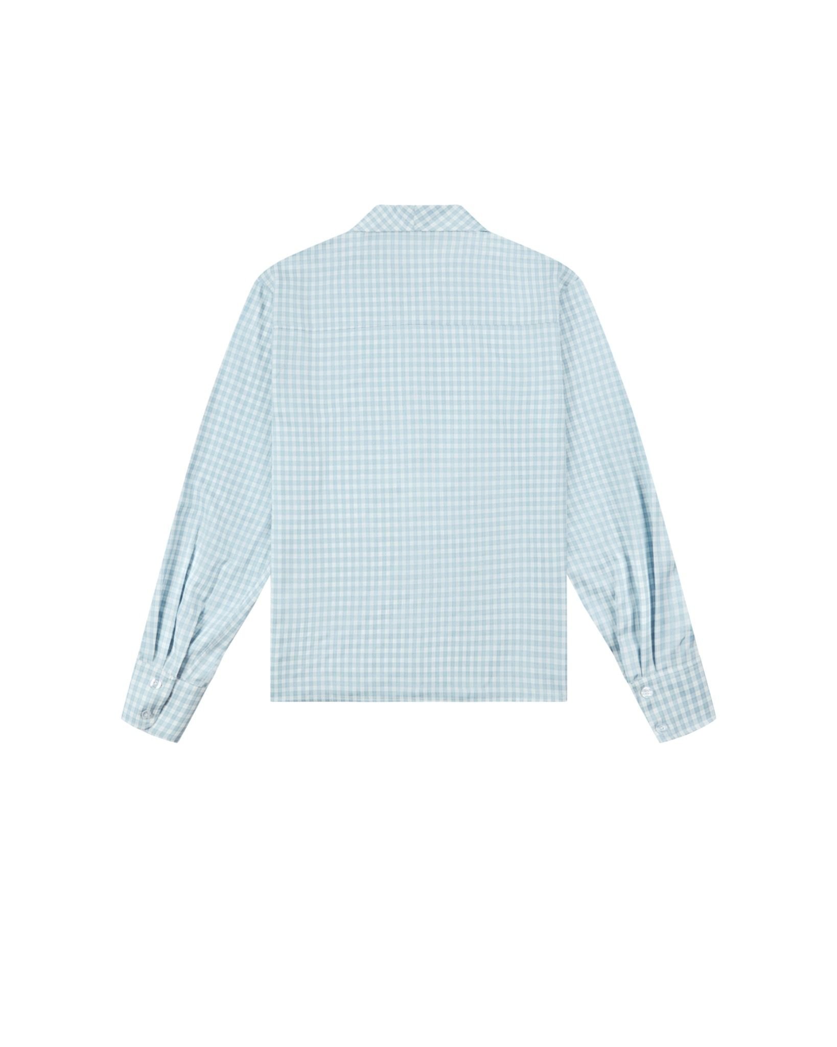 VICHY CRUSH PLAID SHIRT - Icy Blue