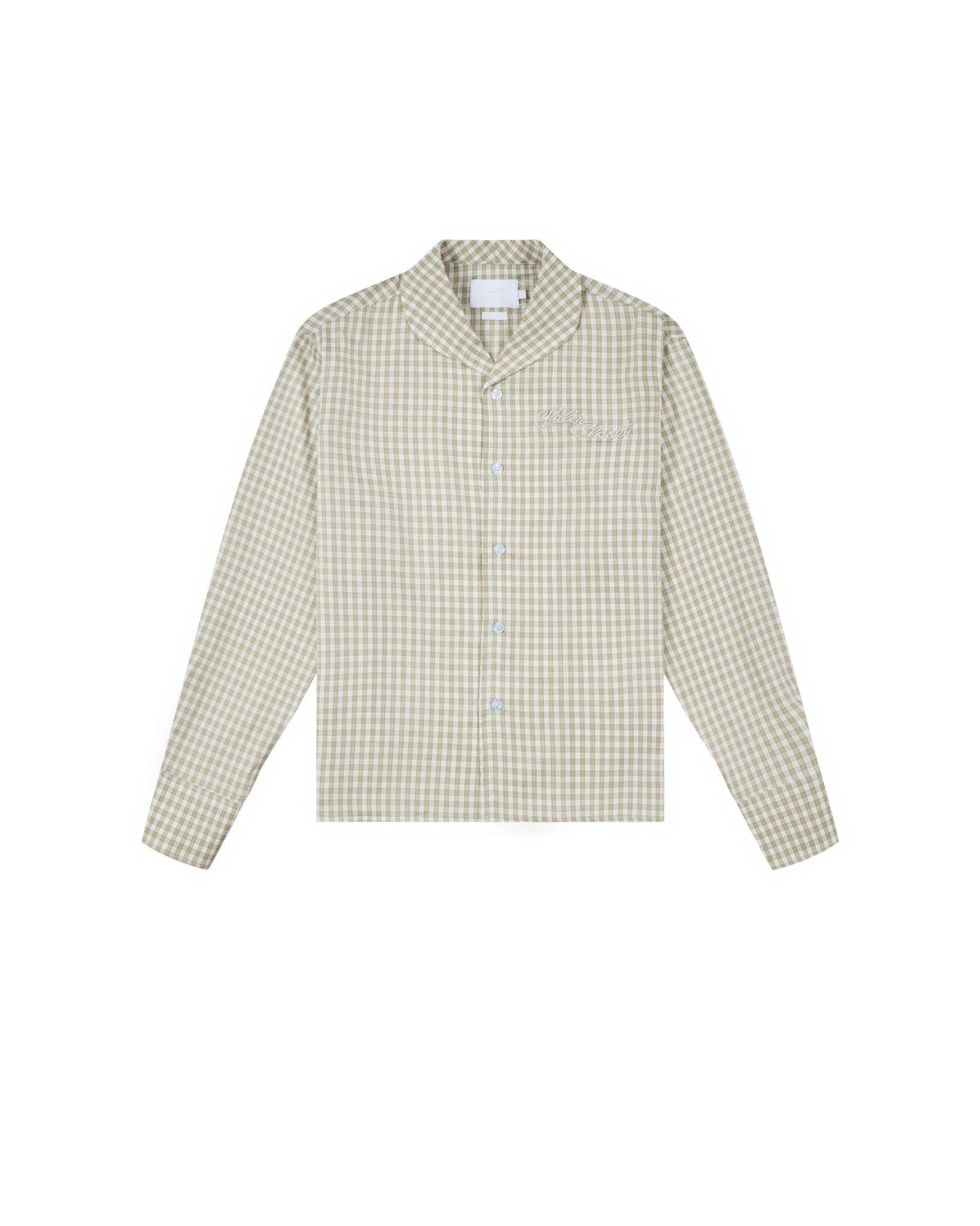 VICHY CRUSH PLAID SHIRT - Teddy Beige