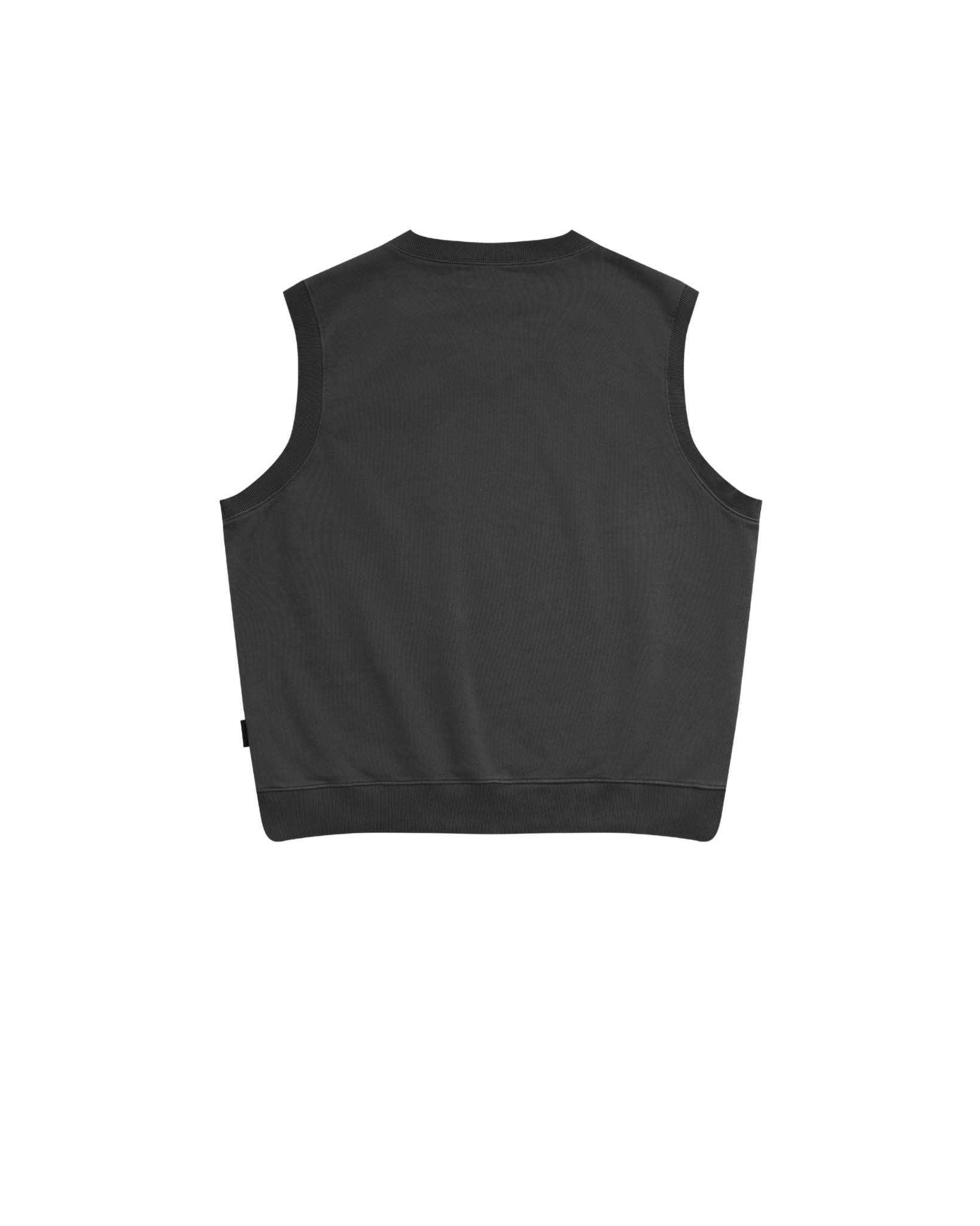 HUGGED V-NECK GILET - Misty Grey