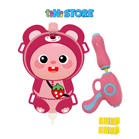  Đồ chơi ba lô phun nước hình gấu hồng Value Toys 