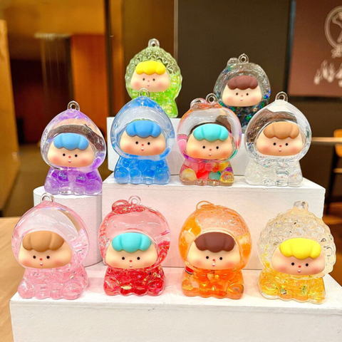  Đồ chơi móc chìa khóa mô hình em bé trong suốt nhiều màu Value Toys (Mẫu ngẫu nhiên) 