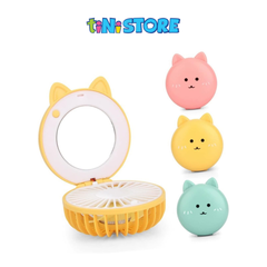 Đồ chơi quạt tròn có gương soi hình động vật (sạc USB) Value Toys - Mẫu ngẫu nhiên