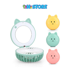 Đồ chơi quạt tròn có gương soi hình động vật (sạc USB) Value Toys - Mẫu ngẫu nhiên