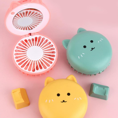 Đồ chơi quạt tròn có gương soi hình động vật (sạc USB) Value Toys - Mẫu ngẫu nhiên