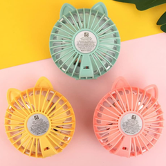 Đồ chơi quạt tròn có gương soi hình động vật (sạc USB) Value Toys - Mẫu ngẫu nhiên