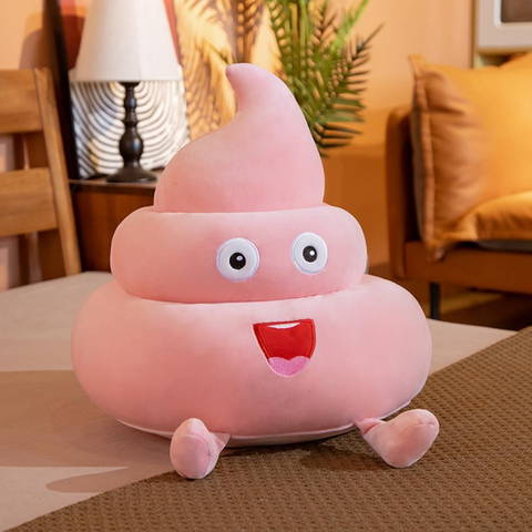  Thú Nhồi Bông Poop Ngộ Nghĩnh Value Toys Màu Hồng 25cm Cho Bé Yêu 