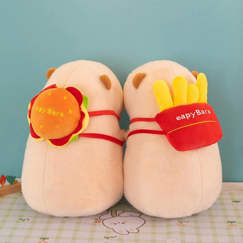  Gấu Bông Capybara Đeo Túi Đồ Ăn Dễ Thương Value Toys 30cm Cho Bé (Mẫu ngẫu nhiên) 