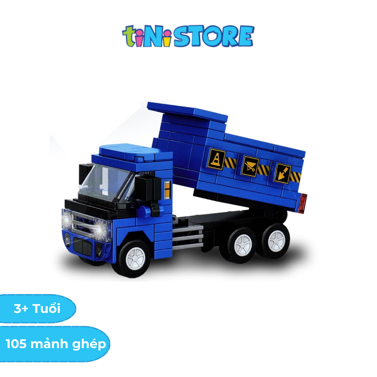Đồ chơi lắp ráp xe tải đổ 105 mảnh Value Toys