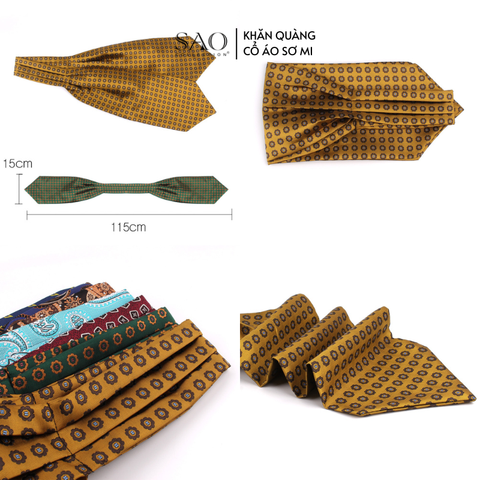 Khăn Ascot Nam – Khăn Quàng Cổ Áo Sơ Mi (LD47701)