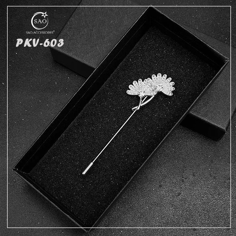 Trâm Cài Áo Vest Nam Thời Trang – Ghim Cài Ve Áo Suit Đẳng Cấp, Tạo Điểm Nhấn Phong Cách (PKV603)