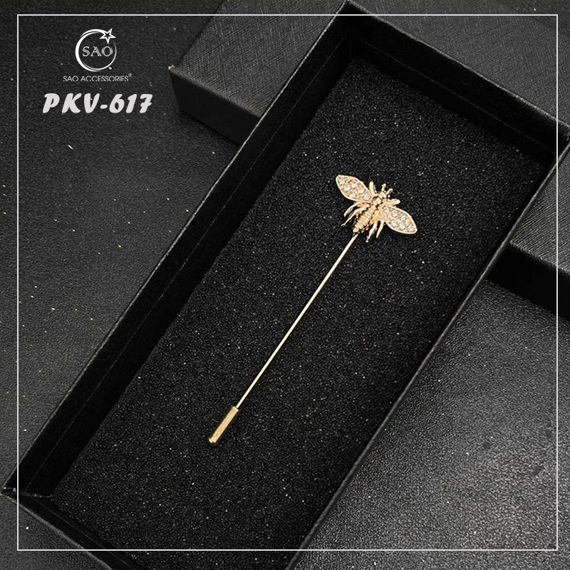 Trâm Cài Áo Vest Nam Thời Trang – Ghim Cài Ve Áo Suit Đẳng Cấp, Tạo Điểm Nhấn Phong Cách (PKV617)