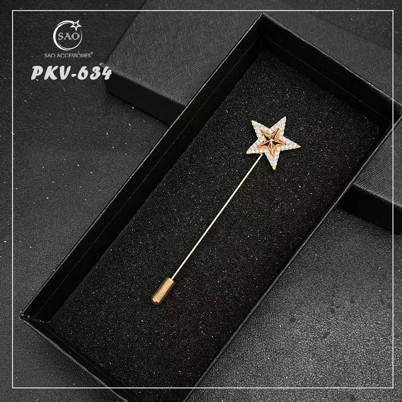 Trâm Cài Áo Vest Nam Thời Trang – Ghim Cài Ve Áo Suit Đẳng Cấp, Tạo Điểm Nhấn Phong Cách (PKV634)