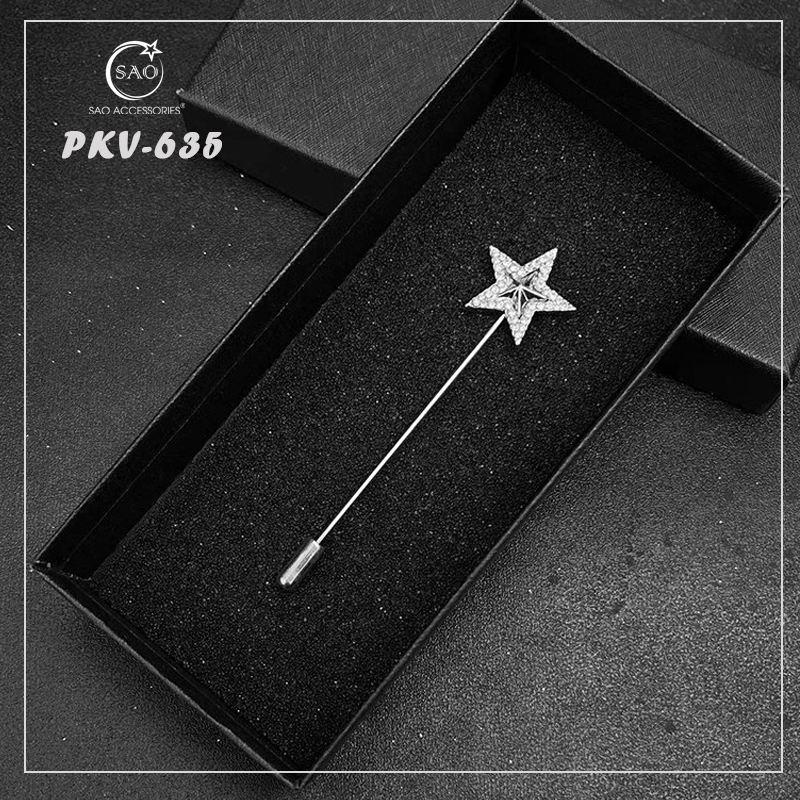 Trâm Cài Áo Vest Nam Thời Trang – Ghim Cài Ve Áo Suit Đẳng Cấp, Tạo Điểm Nhấn Phong Cách (PKV635)