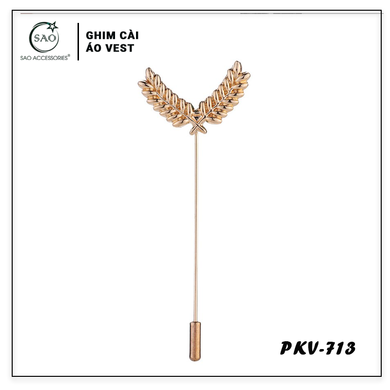 Trâm Cài Áo Vest Nam – Ghim Cài Ve Áo Vest Cao Cấp, Phụ Kiện Suit Sang Trọng & Thanh Lịch (PKV713)