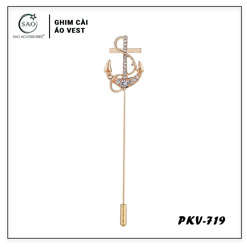 Trâm Cài Áo Vest Nam – Ghim Cài Ve Áo Vest Cao Cấp, Phụ Kiện Suit Sang Trọng & Thanh Lịch (PKV719)
