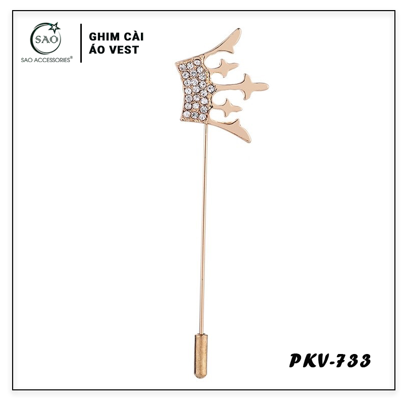 Trâm Cài Áo Vest Nam – Ghim Cài Ve Áo Vest Cao Cấp, Phụ Kiện Suit Sang Trọng & Thanh Lịch (PKV733)