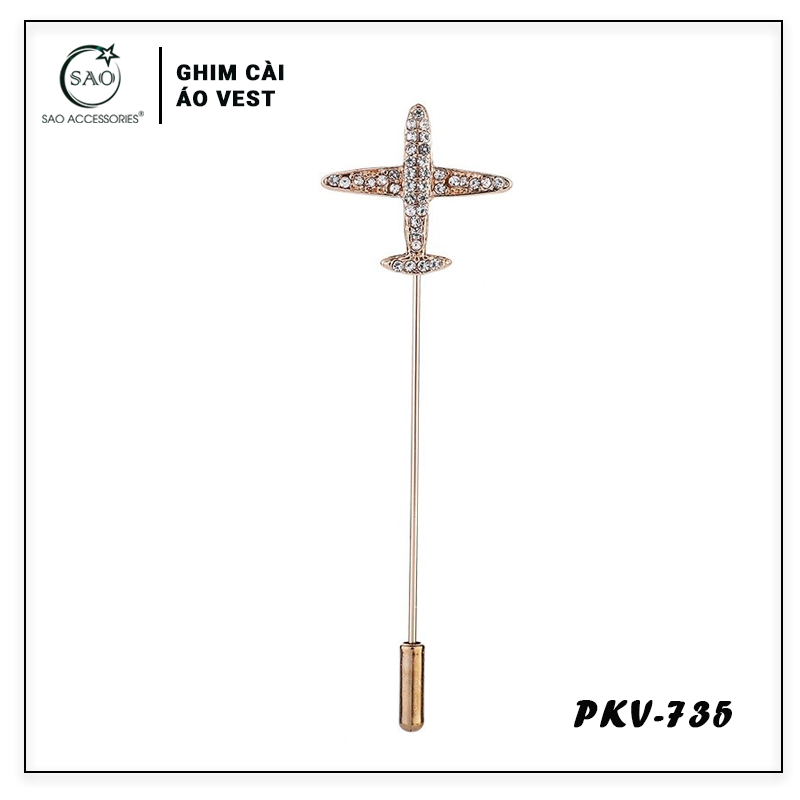 Trâm Cài Áo Vest Nam – Ghim Cài Ve Áo Vest Cao Cấp, Phụ Kiện Suit Sang Trọng & Thanh Lịch (PKV735)