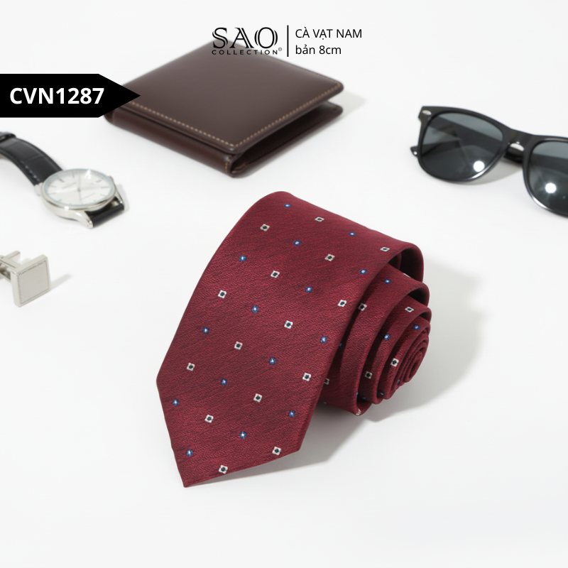 Cà Vạt Lụa Tổng Hợp Bản Lớn Hoạ Tiết Sang Trọng Dành Cho Nam (CVN1287)
