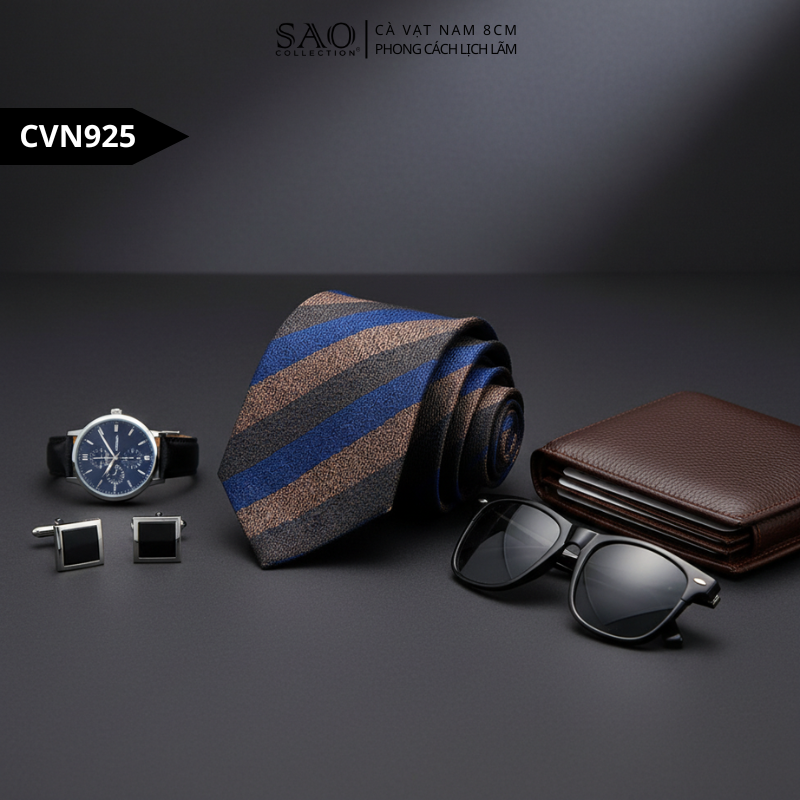 Caravat Cà Vạt Nam Doanh Nhân Luxury 8cm (CVN925)